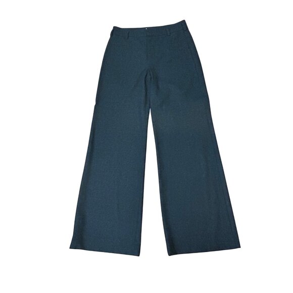 Vince Dark Gray Wide-Leg Wool Pants Trousers Business Size 6 - Picture 1 of 7